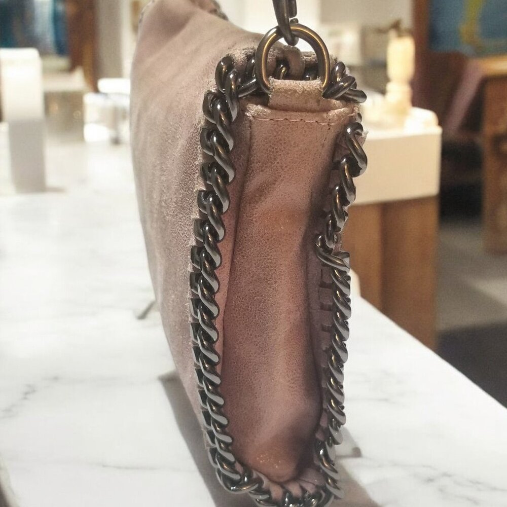 Lavorazione Artigiana Genuine Leather Crossbody Bag Mauve Italy Clutch - Picture 3 of 15
